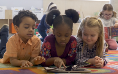 kids reading in school